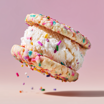 Confetti ice cream sandwich from Mashup Ice Cream sammies catering menu